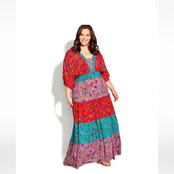 Avenue Paisley Dress Size 18 - Picture 1 of 6